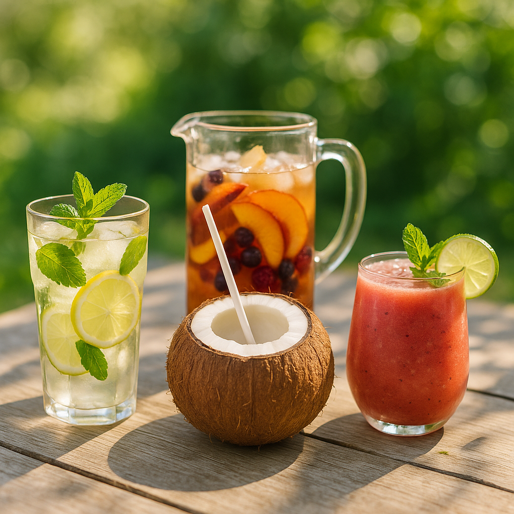 Die 5 besten Sommergetränke für erfrischende Abkühlung und optimalen Durstlöscher